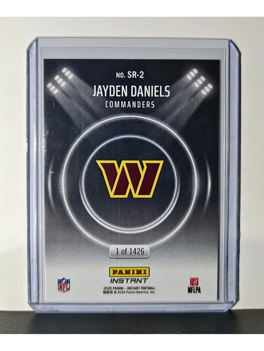 Jayden Daniels Rookie Panini NFL Football Cards Set of 5 with Acrylic Display
